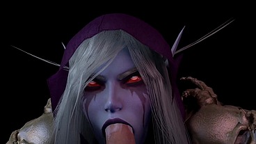 Sylvanas Windrunner Give a Blow Job in POV - Warcraft Porn Parody