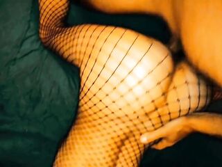 Gorgeous sex in the dark by the light of a lantern