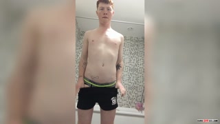 Redhead Jasper Rhodes Films Wanking Session In The Shower