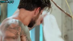 Police Inked Jock Fucks Skinny Bottom After Cocksucking