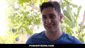 PunishTeens - Little Blonde Teen Gets Punishment From Neighbor