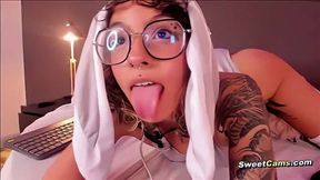 Kinky Nerdy Bunny Wet Ride