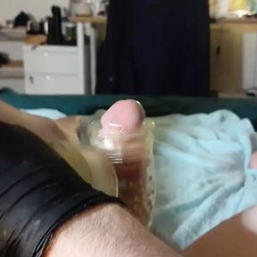 Cumming and post-orgasm polishing