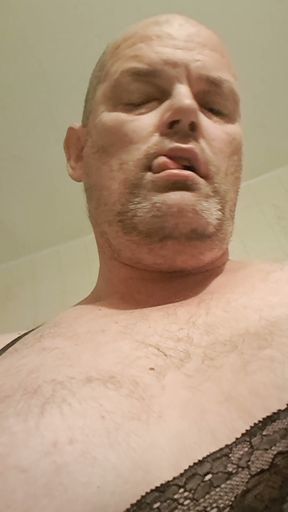 Nicely fingering the nipples of the slut in the morning