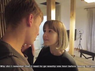 Petite titted gal is having steamy sex with a impressive plumber, in swap for his services