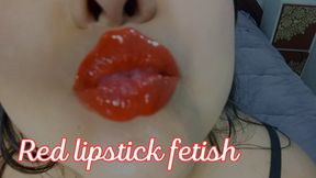 Red lipstick fetish