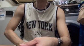 1 of 5 jerking at the washing area.