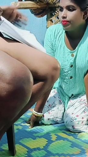 Student Very Romantic When She Teaches Private Tution with Home Teacher