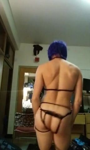 Foxy Femboy Teases and Dances