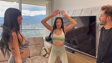 Rebecca Jhonson and Yenifer Chacon are Venezuelan Pornstars, and they seduce their coach to do a delicious blowjob to him