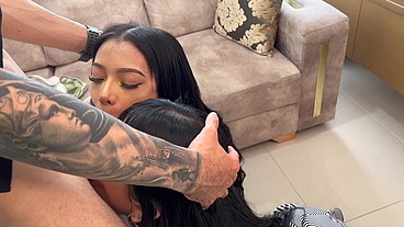 Rebecca Jhonson and Yenifer Chacon are Venezuelan Pornstars, and they seduce their coach to do a delicious blowjob to him