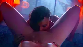 Lesbian Lovers Share Tender Moments in Sensual 3D Animated Encounter