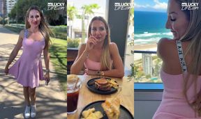 Stunning Kayla Lea Enjoys a Day on the Gold Coast - A Teasing Adventure!