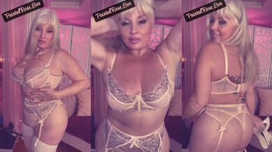 PaintedRose.Live Rosie In Curvy Cougar Pornstar In Lingerie Behind The Scenes Sexy Dance and Playful Love For YOU