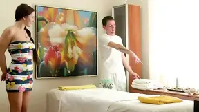 Steamy massage leads to hot hammering and sucking