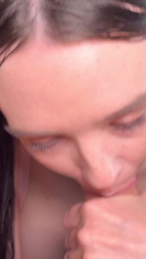Sexy Big Tits Angel Anne Sloppy Deepthroat Blowjob