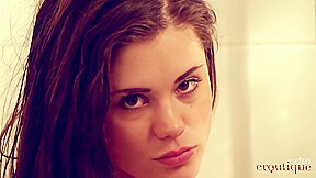 Little Caprice In Masturbating In The Shower Until A Great Wild Orgasm!