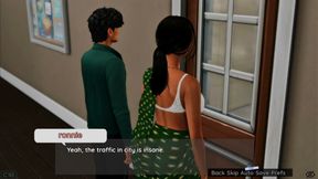 Leela and Ronnie watching rita and krish