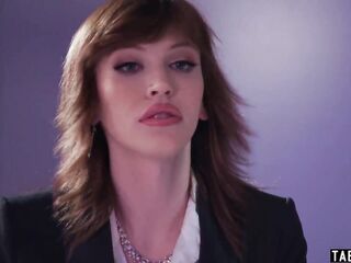 Careful spouse pampering and banging his tired transsexual wife Izzy Wilde