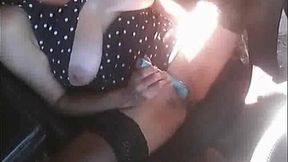 My daring masturbation on a parking lot