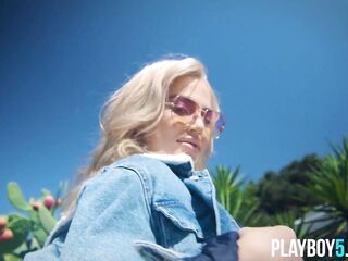 Large butt and natural large bazookas blond teen playgirl gets undressed for all of us