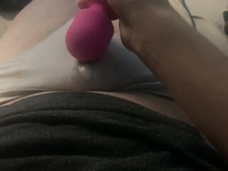 trans cutie cumming throughout her pants
