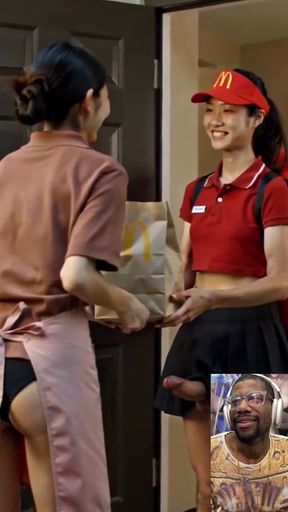 Transgender Goth Babe Sprays Cum, Cummy Cock Trans Girl Anal Fucking, AI Generated Compilation