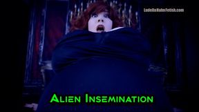 Alien Insemination - Ludella Impregnated in Sci Fi Thriller with Rapid Growth, Pregnant Belly Inflation, Breast Expansion, and a Sploshy POP Climax - HD MP4 1080p