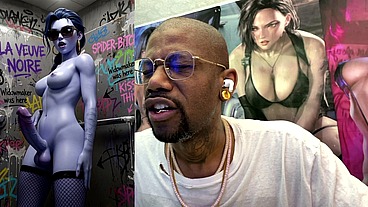 Dancing Petite Transgender Widowmaker Cock Teasing In This Dirty Cum Covered Bathroom Stall, AI Generated