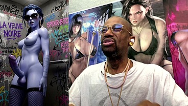 Dancing Petite Transgender Widowmaker Cock Teasing In This Dirty Cum Covered Bathroom Stall, AI Generated