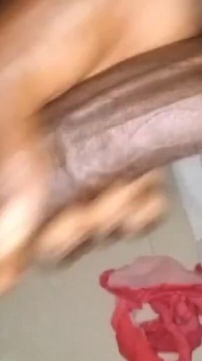 Huge Black Dick Displayed and Masterbating
