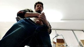 I sneak around the shop to jerk off freely