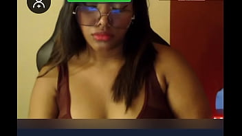 Videocall with pretty girl goes wild