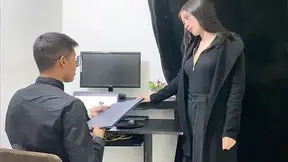 I ask my boss for his cum on me I want him to fuck me in the office