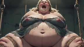 Pregnant BBW Slave in Rope Bondage - Desperate for Creampie Gangbang
