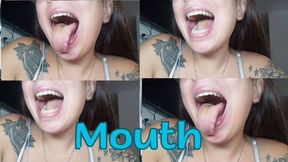 Looking at my mouth, copy