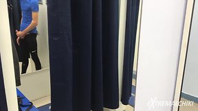 Hot fitting room strong teenager masturbation