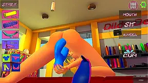3DGSPOT - Big Titties Cutie Enjoys Sex Play with Toys! 3D CARTOON PORN!