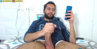 Jerking off slowly and edging my way to climax. Two days thick load for you to eat