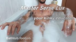 Baththub Sensual footjob
