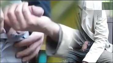 A bench encounter turns into a public piss humiliation