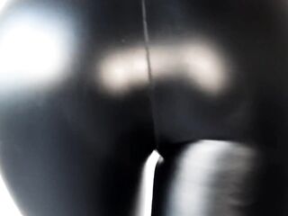 Worship hot butt in leggings and Domina Nika will sit on your face