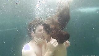 Lucy doll and Preston Parker are enjoying a couple's day inside their private oasis as they swim and frolic into