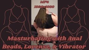 Solo Play with Beads, Lovense, & a Vibrator MP4 1920x1080