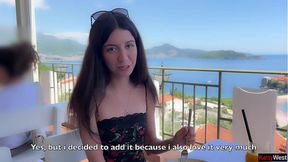 Skinny beauty Katty West gets fucked hard in public
