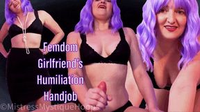 Femdom Girlfriend's Humiliation Handjob