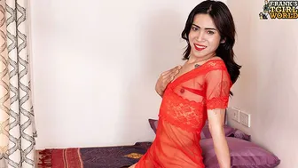 Asian Tgirl Alex Strips Teases and Pounds Her Ass with Dildo