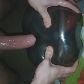 Covering in Cum This Tinny Black Ass