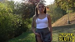 Teen ass creamed after banging BDSM