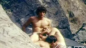 Nextdoor Buddies ~ Vintage Threesome Boner Sucking Frenzy